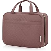 HXLGMD Travel Size Toiletry Bag for Women, Portable Cosmetic Bag with Hanging Hook, Travel Essentials Water-resistant Makeup Organizer for Accessories, Shampoo, Full-size Container, Toiletries