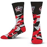 For Bare Feet NHL mens Shattered Camo Crew Sock Nhl