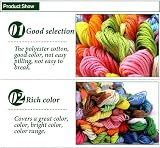 150 Skeins Cotton Embroidery Thread by LauCentral - Vibrant Colors Kit view 6