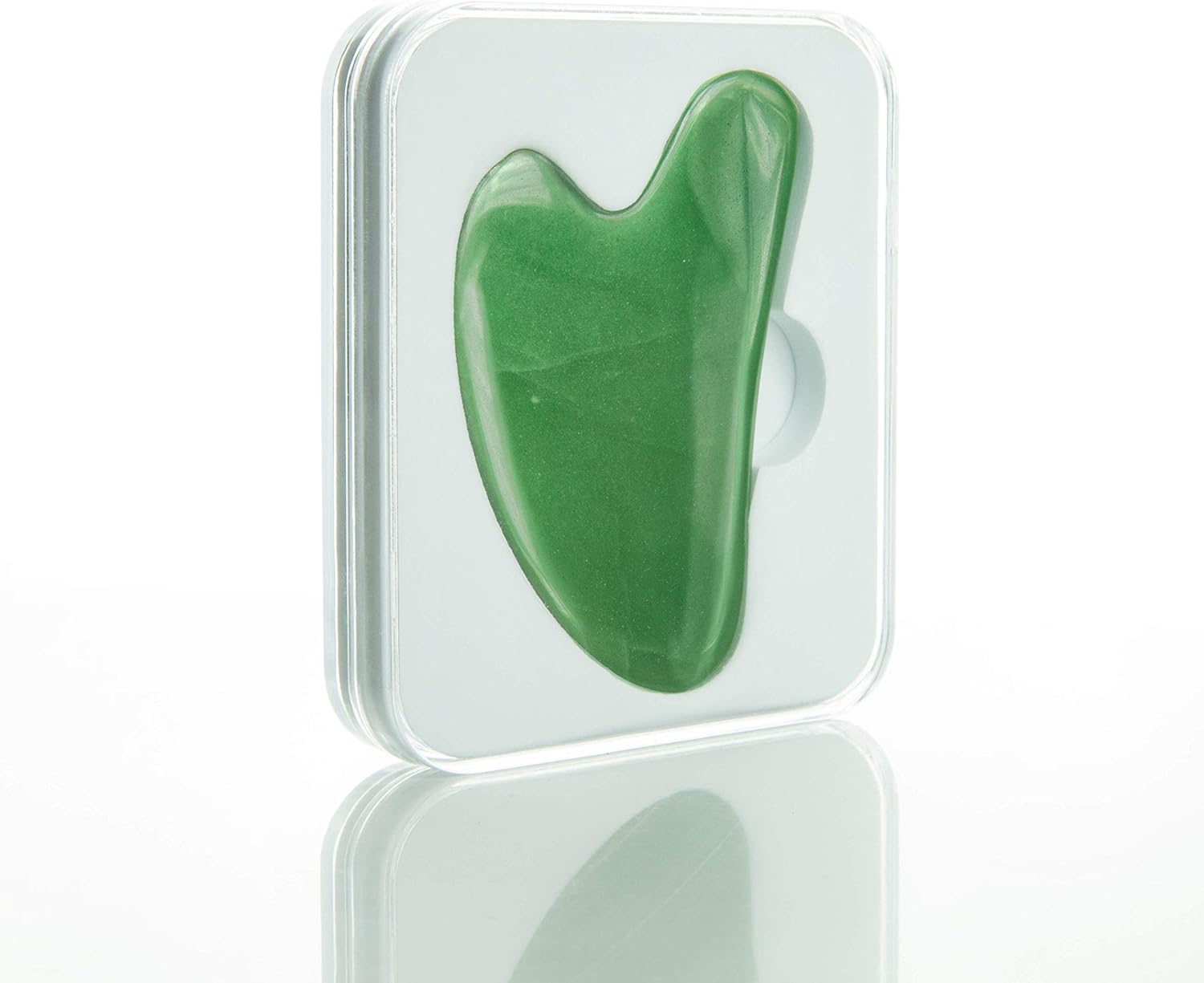 Gua Sha Massage Tool for Facial Massage, Jade Gua Sha Tool Green Aventurine, Authentic Gua Sha Stones for Face Skincare and Lymphatic Drainage Tool: Health & Personal Care