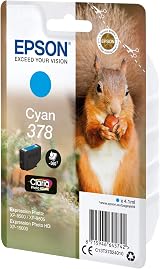 Epson 378 Cyan Squirrel Claria Photo HD Ink Cartridge Standard Capacity view 2
