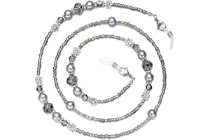 GINTEI Eyeglasses Chain for Women Glasses Chain Beaded Eyeglasses Strap