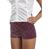 Sunloudy Womens Polka Dot Shorts Y2k Low Rise Micro Booty Shorts Elastic Waist Skinny Lounge Mini Bottoms Coquette Streetwear