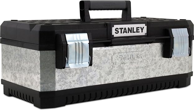 Advanced caja de herramientas Stanley de Metal galvanizado plateado y negro 510 mm/50,8 cm [unidades 1] con Min 3 años Cleva garantía: Amazon.es: Bricolaje y herramientas