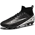 Biayvisas Soccer Cleats for Mens Womens Turf Soccer Shoes Indoor Footall Cleats High Ankle TF AG FG Football Boots Wide Training Sneaker