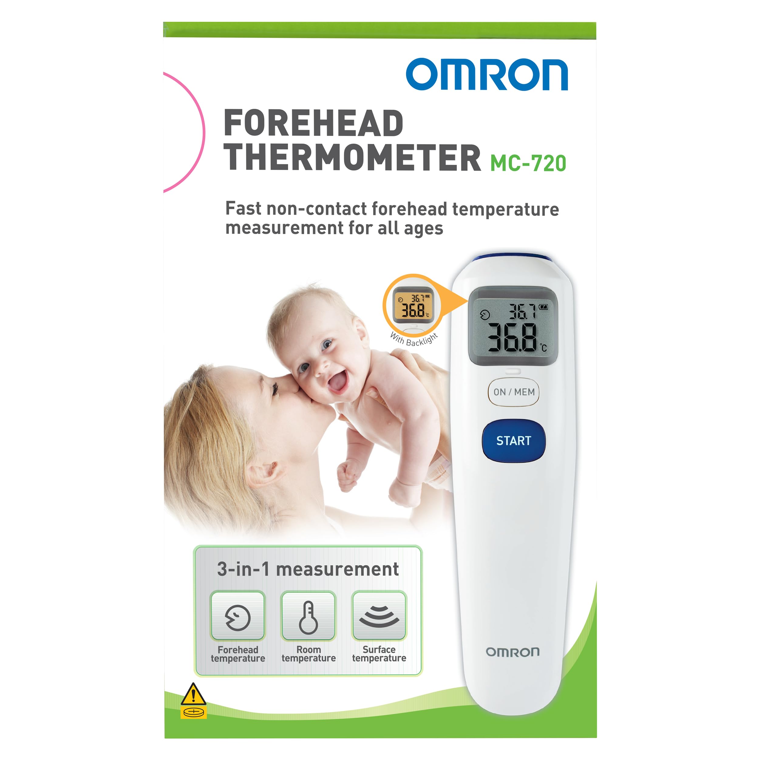 Omron Mc-720 Non-Contact Forehead Thermometer