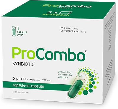 ProCombo Probiotic Prebiotic 200B CFU 50 Caps Gut Health Denmark