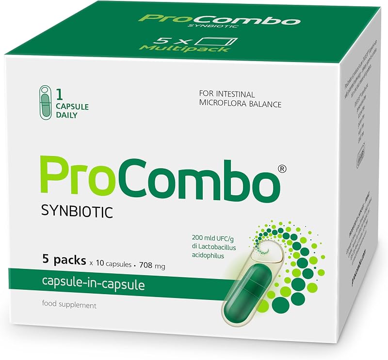 ProCombo Probiotic Prebiotic 200B CFU 50 Caps Gut Health Denmark