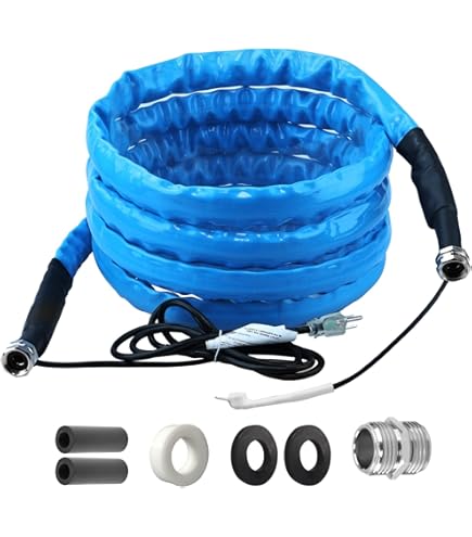 Heated Drinking Water Hose 50ft Heated RV Water Hose Anti-Freeze