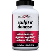 HEALTH DIRECT Sculpt n' Cleanse Herbal Colon and Gut Cleanse, 100 Capsules | Vegan herbal capsules formulated to support digestive health, regularity and gentle daily cleansing.