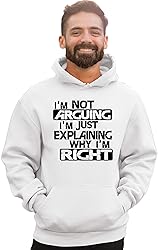 Go All Out Medium White Mens I'm Not Arguing I'm