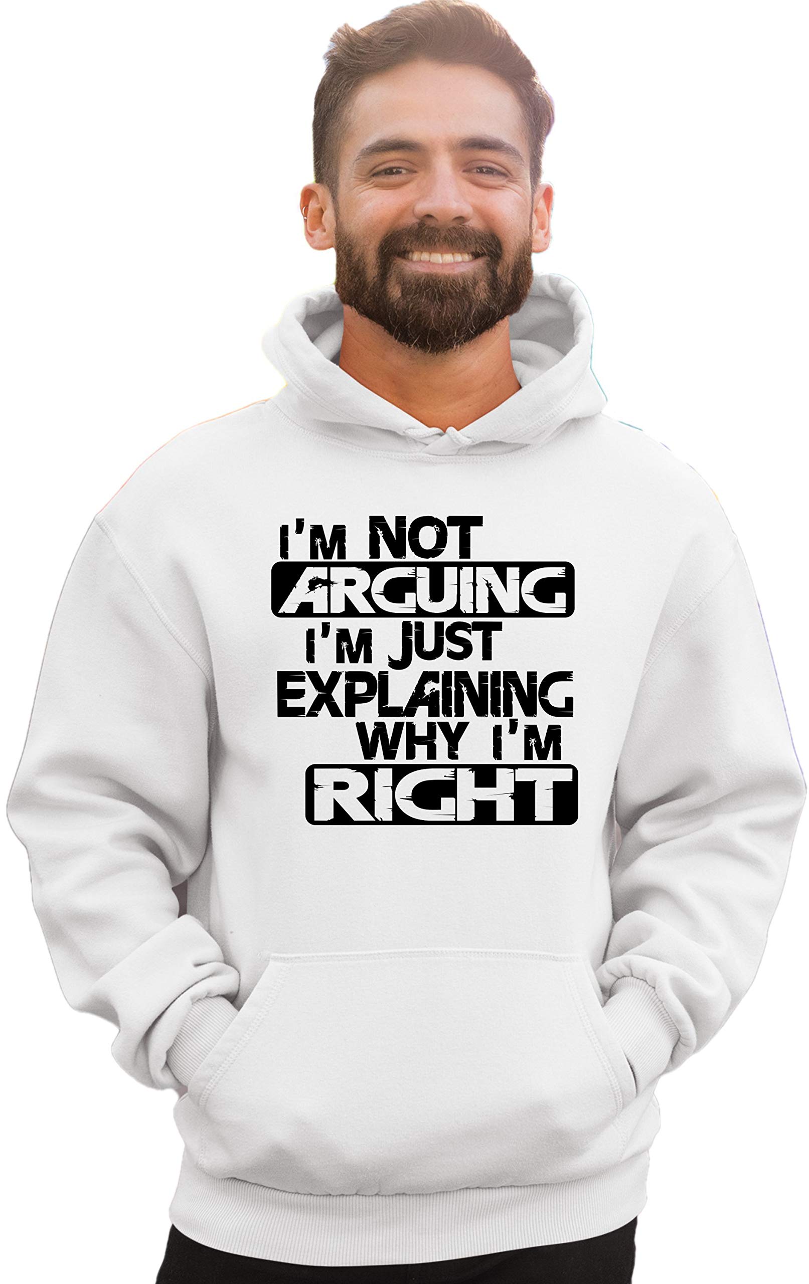 Go All Out Medium White Mens I'm Not Arguing I'm