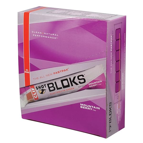CLIF SHOT BLOKS ELECTROLYTE CHEWABLE CUBES MARGARITA – 12 PACKETS