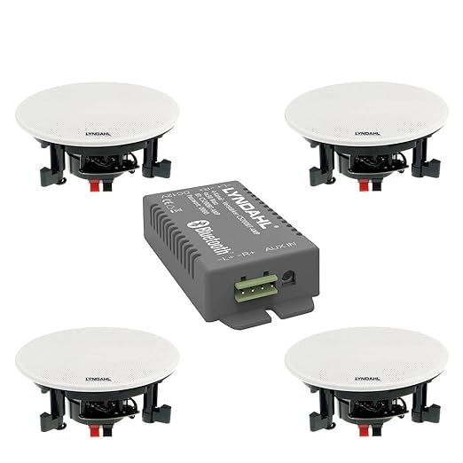 Lyndahl CS200BT-Kit wahlweise mit 2 oder 4 Lautsprechern inkl. Bluetoothverstärker, Einbaulautsprecher, Bluetooth, Deckenlaut