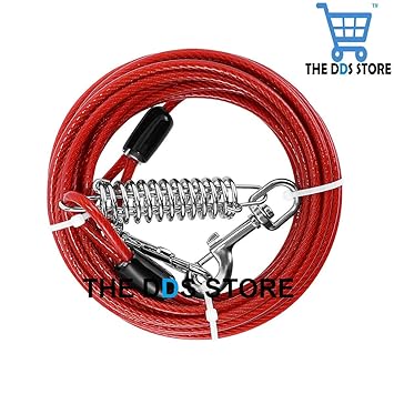 The DDS Store Pet Heavy Tie Out Cable for Dog up to 125 Pound, 20-Feet