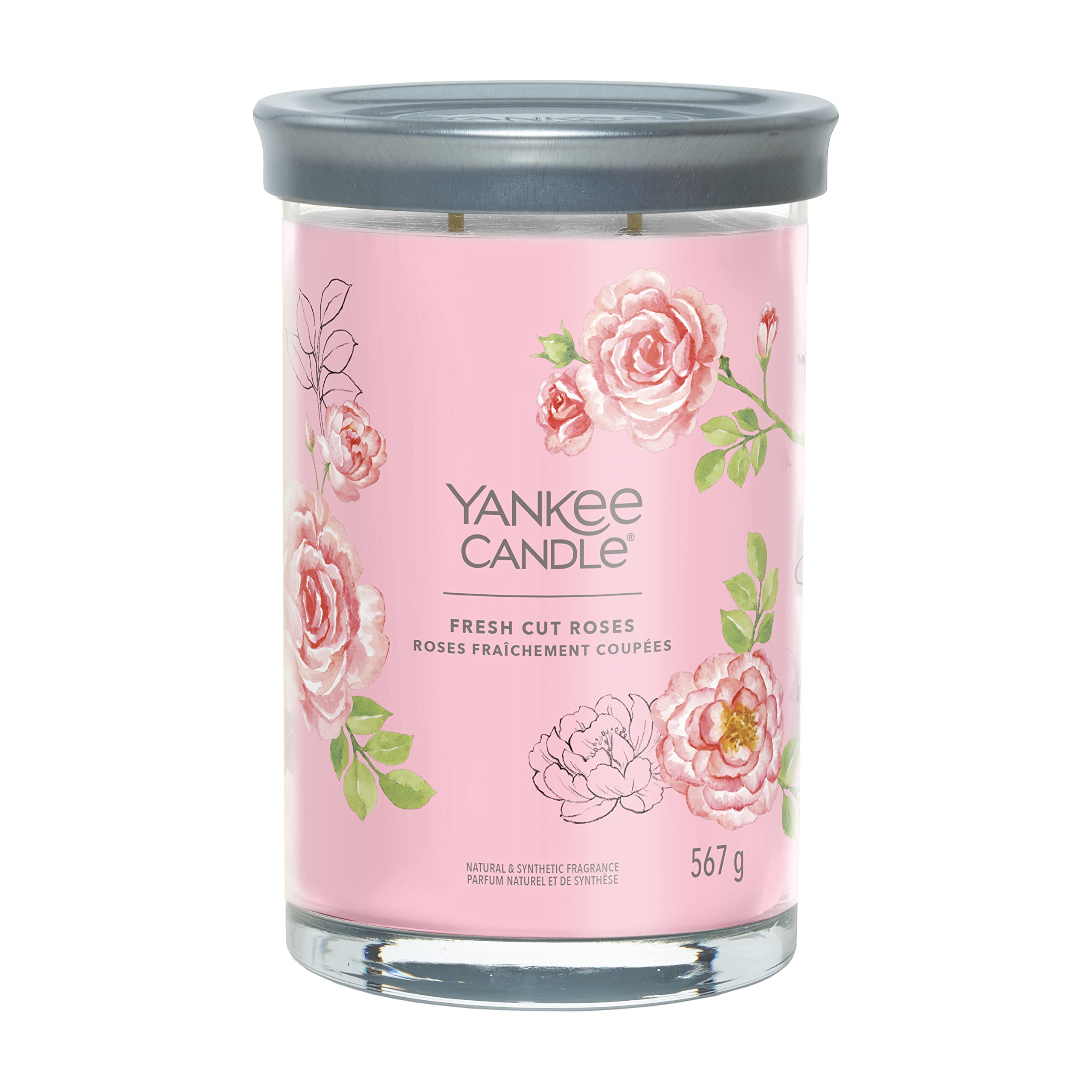 Yankee Candle Fresh Cut Roses Large Tumbler Jar Candle
