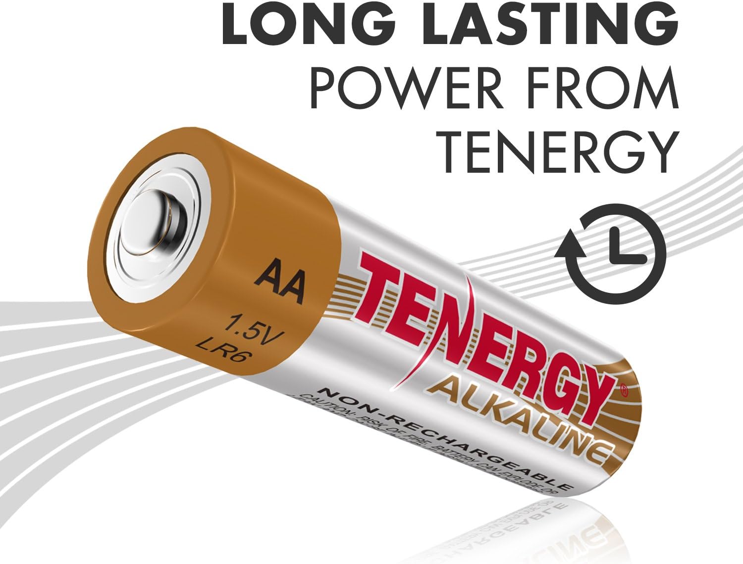 Tenergy 1.5V AA Alkaline Battery, High Performance AA Non-Rechargeable Batteries for Clocks, Remotes, Toys & Electronic Devices, AA Cell Batteries, 120-Pack: Electronics