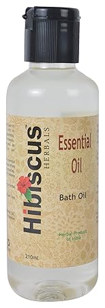 Hibiscus Herbals Essential Oil Bath Oil, 210 ml
