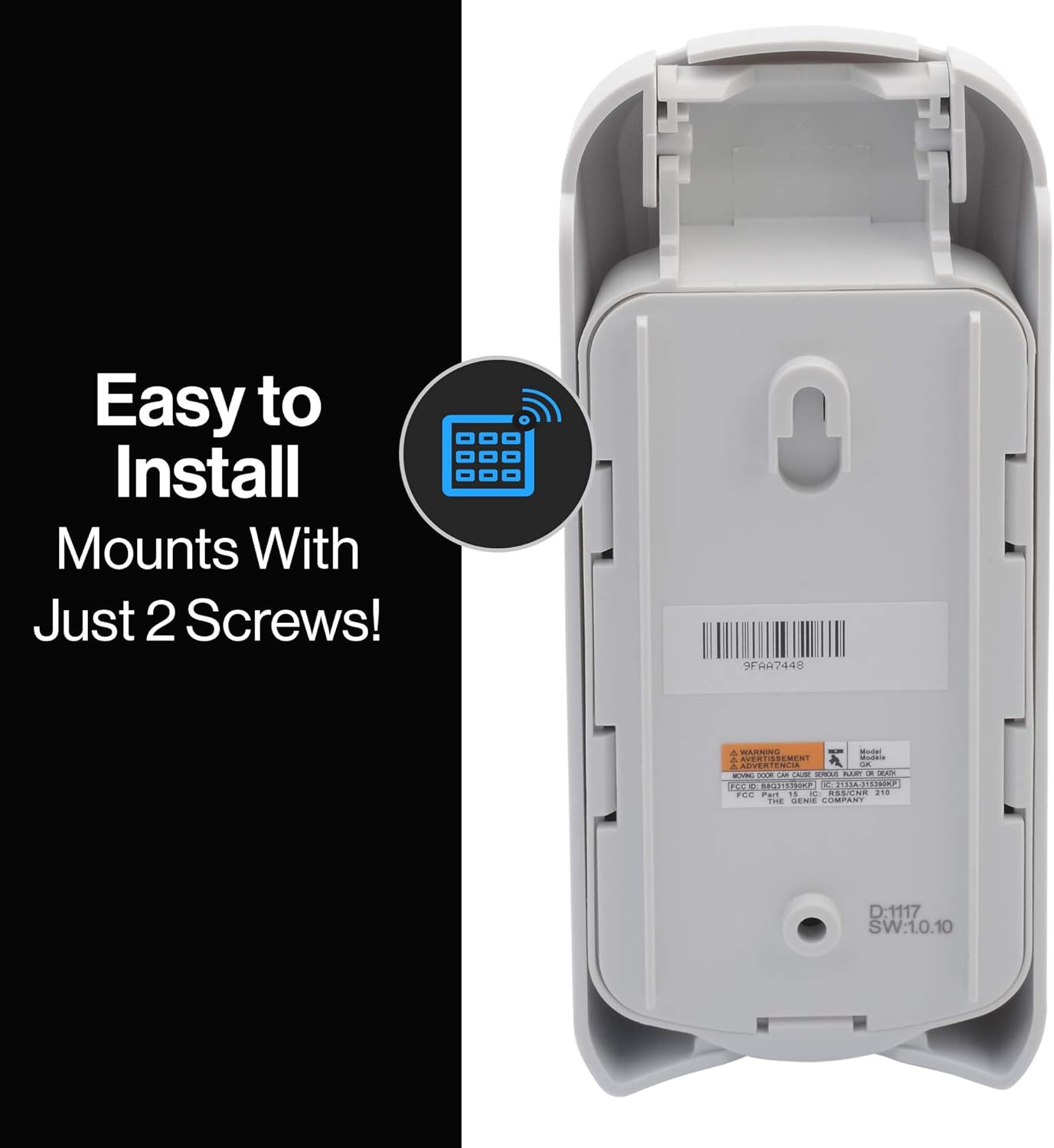 Model GKR Genie Garage Door Opener Wireless Keyless Keypad Easy Entry