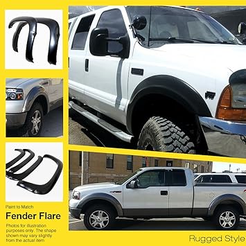Magnus Rugged Style Abs Fender Flares 4pcs Fits 88 98 Chevy Gmc