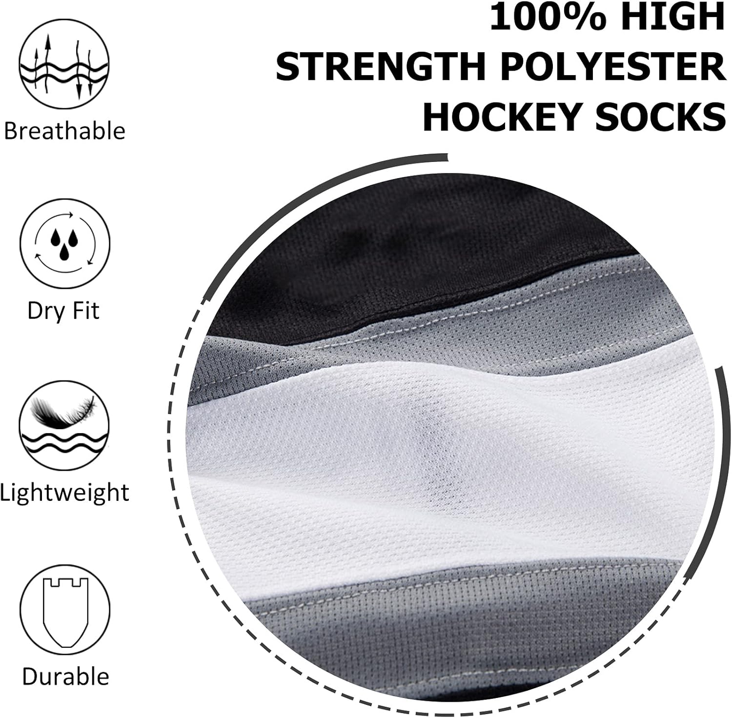 COLDINDOOR Adult Ice Hockey Socks Senior : Sports & Outdoors