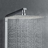 GRIFEMA 12 Inch Rain Shower Head Square High-Pressure 304 Stainless Steel Chrome view 4