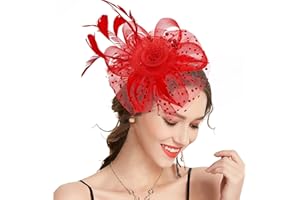 Takmor Fascinators for Women, Kentucky Derby Hats for Tea Party & Church, Wedding & Cocktail Hats