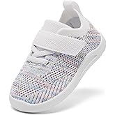 MORENDL Toddler Sneakers Baby Non-Slip Lightweight Breathable Barefoot Shoes Infant Tennis Walking Shoes