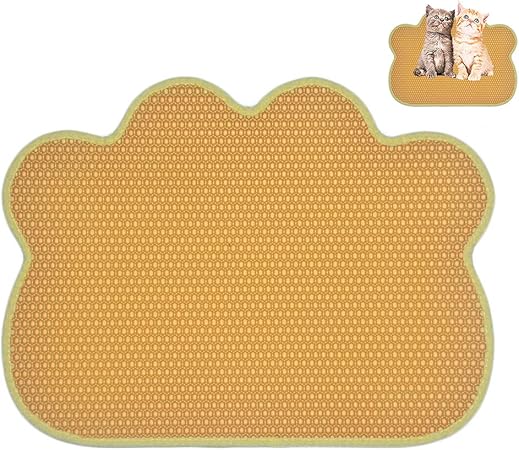 XXDYF Katzenklo Matte, Katzenklo Vorleger Unterleger Waben Design