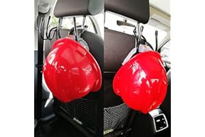 AUXPHOME Flexible Over The Seat Hard Hat Rack Hard Hat Holder Hard Hat Hanger for Vehicle Truck Car Headrest Hangers - Universal Adjustable Hooks for Bags, Coats, Purses - 2 Pack - No Hard Hat