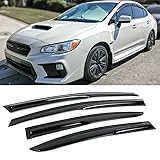 3D Wavy Style Window Visor Rain Guard Deflector