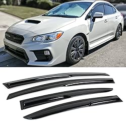 3D Wavy Style Window Visor Rain Guard Deflector