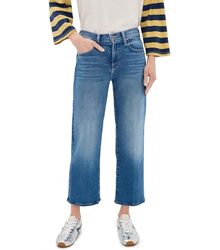 Mother Women's Mid Rise Rambler Zip Ankle Fray Jeans, Comeback Kid
