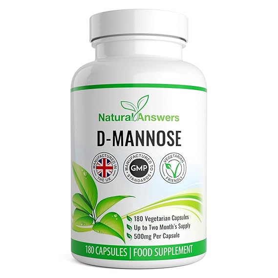 DMannose 500mg Capsules 180 Vegetarian Capsules Precision Targeted