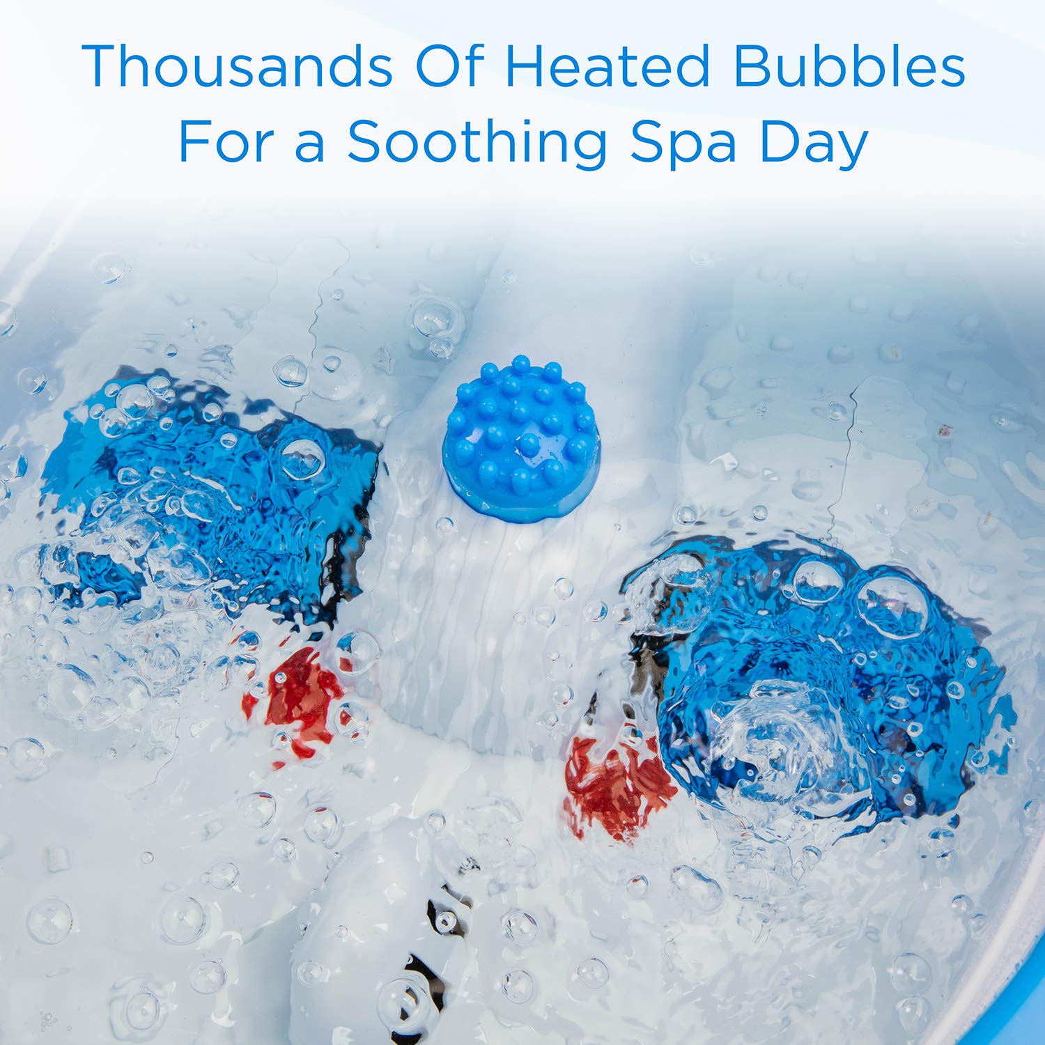 Ivation Foot Spa Massager - Heated Bath, Automatic Massage Rollers, Vibration, Bubbles, Digital Adjustable Temperature Control, 3 Pedicure Attachments: Beauty