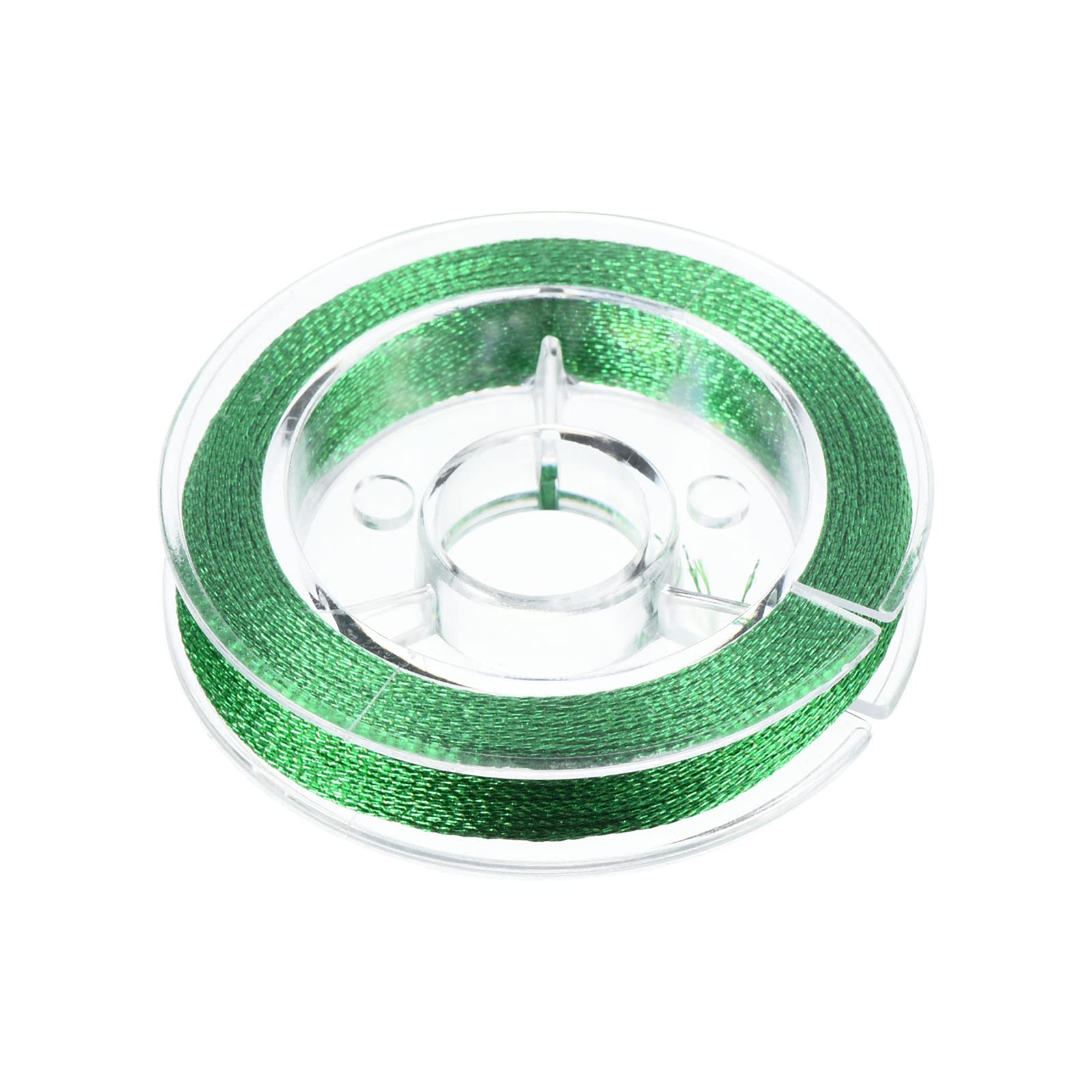 PATIKIL 50M/55 Yards Rod Guide Wrapping Thread, 450D Metallic DIY Fishing Rod Guides Fixing Line, Green