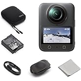 DJI Osmo 360 Standard Combo - Waterproof 8K 360° Action Camera with 1-Inch Sensor, 128GB Built-in Storage, 100-Min 8K Recording, 4K/120fps & 170° Wide-Angle Video, Invisible Selfie Stick Effect