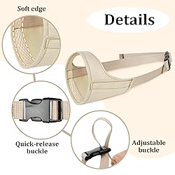 Mayerzon Short Snout Dog Muzzle, Small Muzzle for