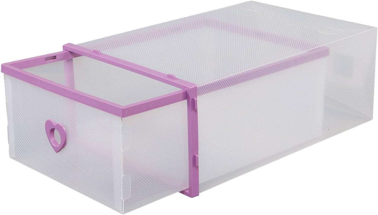 Smilun Shoes Organizer Shoe Box Storage Containers Foldable