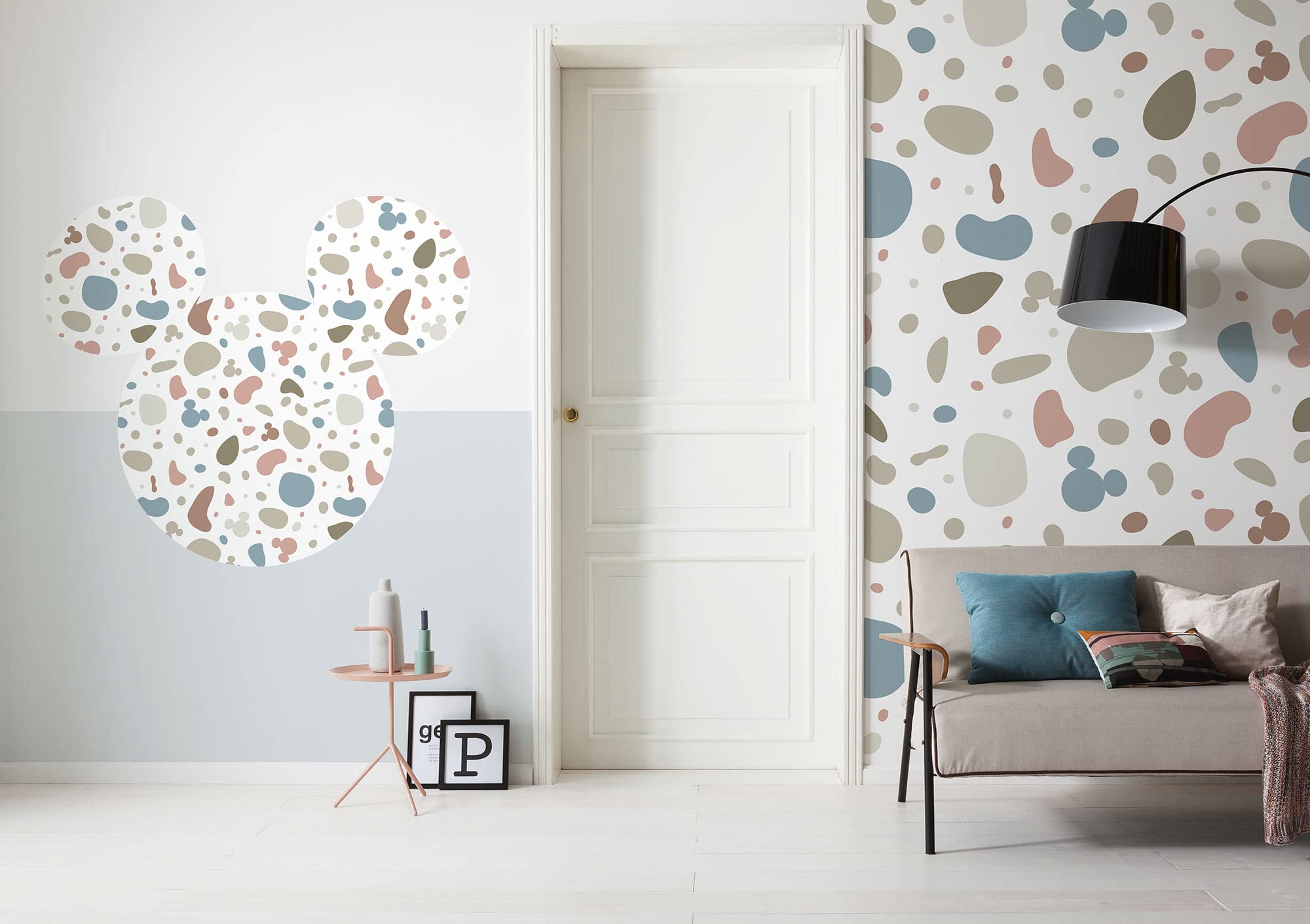 Komar Non-Woven Photo Wallpaper - Mickey's Gentle Shadows - Size 150 x 250 cm (Width x Height) - Disney Children's Room Wallpaper