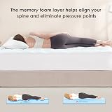 EHEYCIGA Memory Foam Mattress Topper 135x190x3cm Double Bed Gel view 3