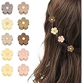 20Pcs Small Flower Daisy Hair Clips, TEBIEKOY Mini Hair Claw Clips Cute Jaw Clips Hair Pins Hair Barrettes Hair Clips for Women Fine Hair Tiny Flower Hair Accessories for Women