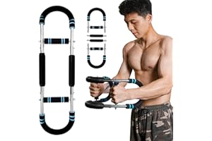 BUDGETBLISS Chest Workout Equipment, Twister arm Trainer, Adjustable 5 Resistance Levels Ergonomic Home Gym Equipment, Chest Workout Equipment for Daily Fitness and Muscle Building Training