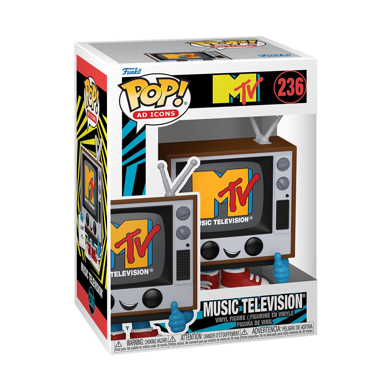 Funko Pop! Ad Icons: MTV - MTV Logo - Collectable Vinyl Figure - Gift Idea - Official Merchandise - Toys for Kids & Adults - Ad Icons Fans - Model Figure for Collectors and Display
