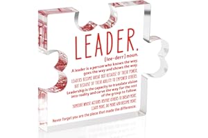 Eterfordista Leader Gifts Appreciation Gift for Leader Boss Mentor Supervisor PM Retirement Leaving Coworker Bosses Day Promotion Celebration Birthday Gift for Leader Definition Decorative Desk Sign