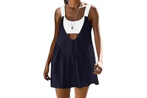 Lauweion Women Tennis Dress with Shorts Workout Hot Shot Mini Dress with Built in Bra Athletic 2 Piece Outfits Summer