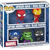 Funko Pop! Marvel: Spiderman/Iron Man/CPT. America/Hulk/Black Panther, 5-Pk | Collectable Vinyl Figure - Gift Idea - Official Merchandise - Toys for Kids &amp; Adults