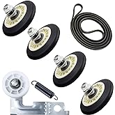 Upgraded Dryer Repair Kit Dryer Roller Kit for LG Kenmore Dryers Includes 4581EL2002C Dryer Drum Roller Assembly 4400EL2001A Dryer Belt and 4561EL3002A Dryer Idler Pulley, Pictures 6, 7 are Fit Models