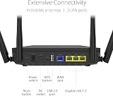 ASUS RT-AX53U AX1800 Dual Band WiFi 6 Router Subscription-Free Network Security view 6