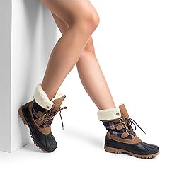 DREAM PAIRS Women's Winter Duck Boots Mid Calf Warm
